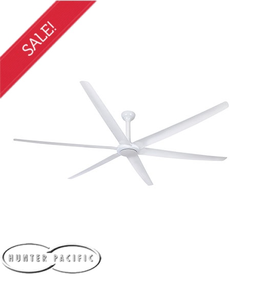 Hunter Pacific The Big Fan 106" High Airflow DC Motor Ceiling Fan with Remote Control - White